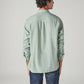 Men's Striped Slim Fit Linen Shirt - Back View