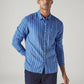 Men's Striped Slim Fit Linen Shirt - Styleshot View
