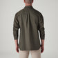 Men's Solid Slim Fit Linen Shirt - Back View
