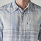 Men's Checkered Slim Fit Linen Shirt - 20 View