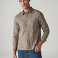 Men's Solid Slim Fit Shirt - Front View