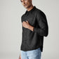 Men's Solid Slim Fit Shirt - Side View