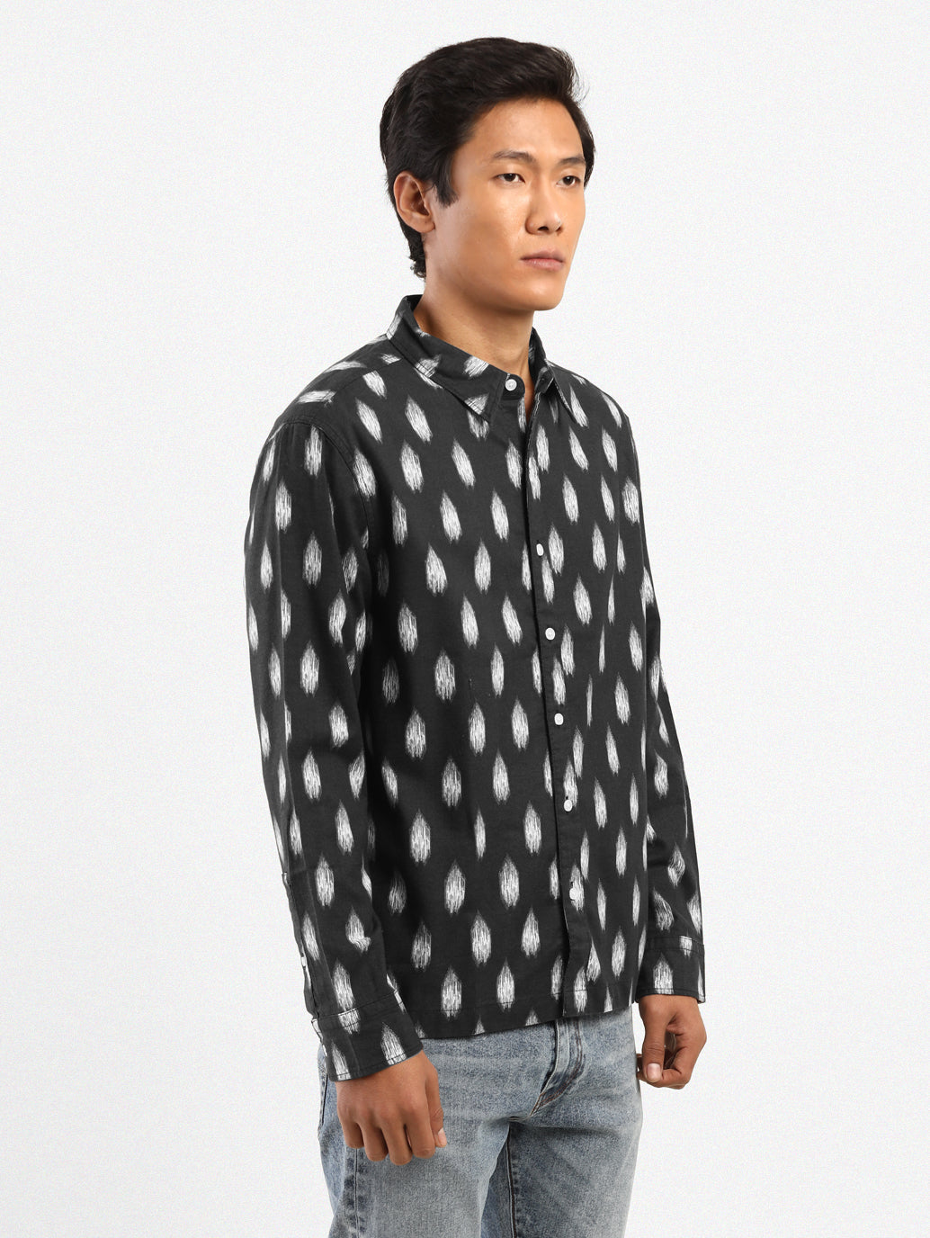 Men's Printed Regular Collar Shirt