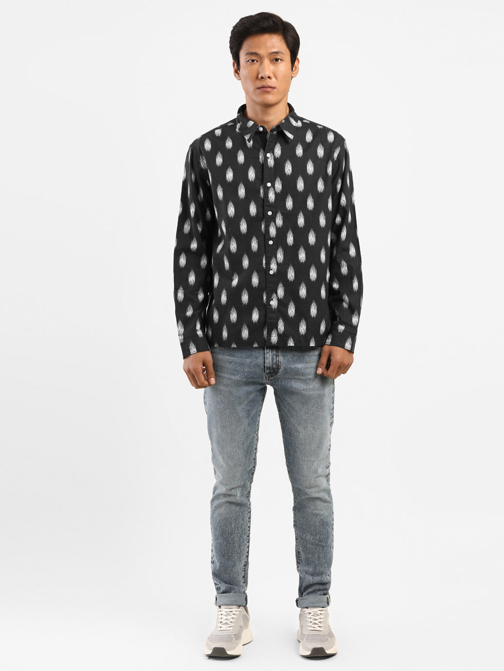 Men's Printed Regular Collar Shirt