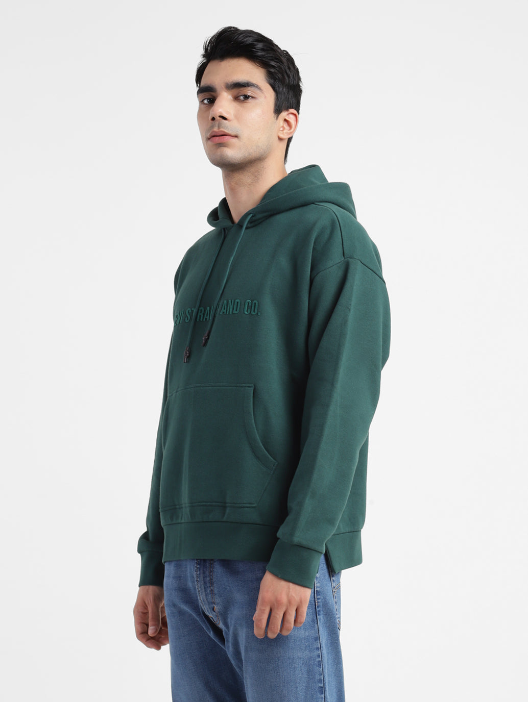 Men's Solid Hooded Sweatshirt