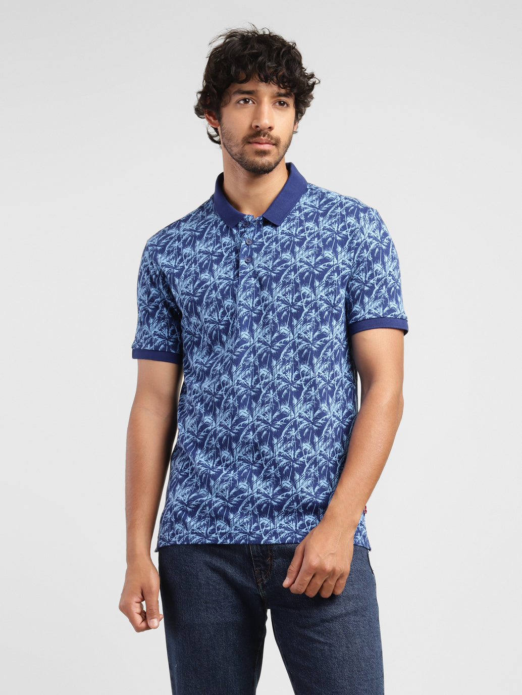 Men s Tropical Print Polo T shirt Levis India Store