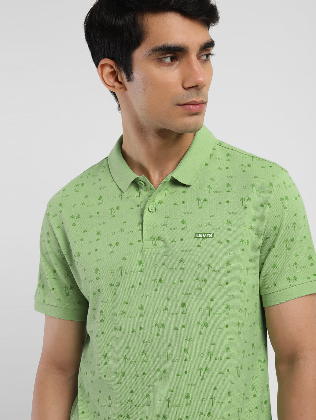 Men's All Over Printed Polo T-shirt