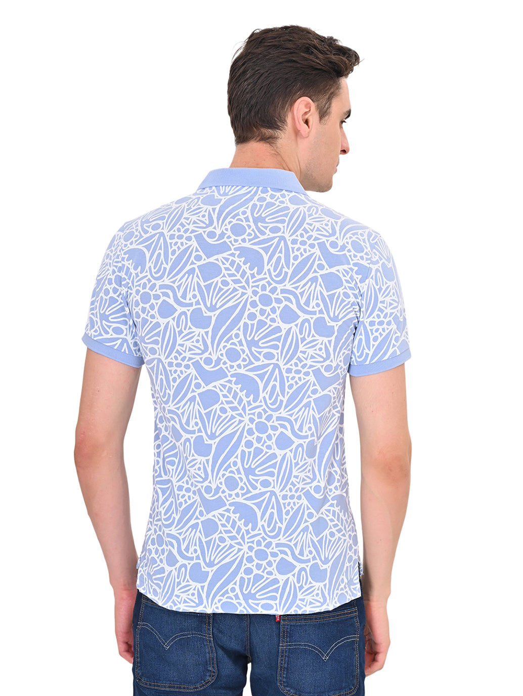 Men's Printed Polo T-shirt