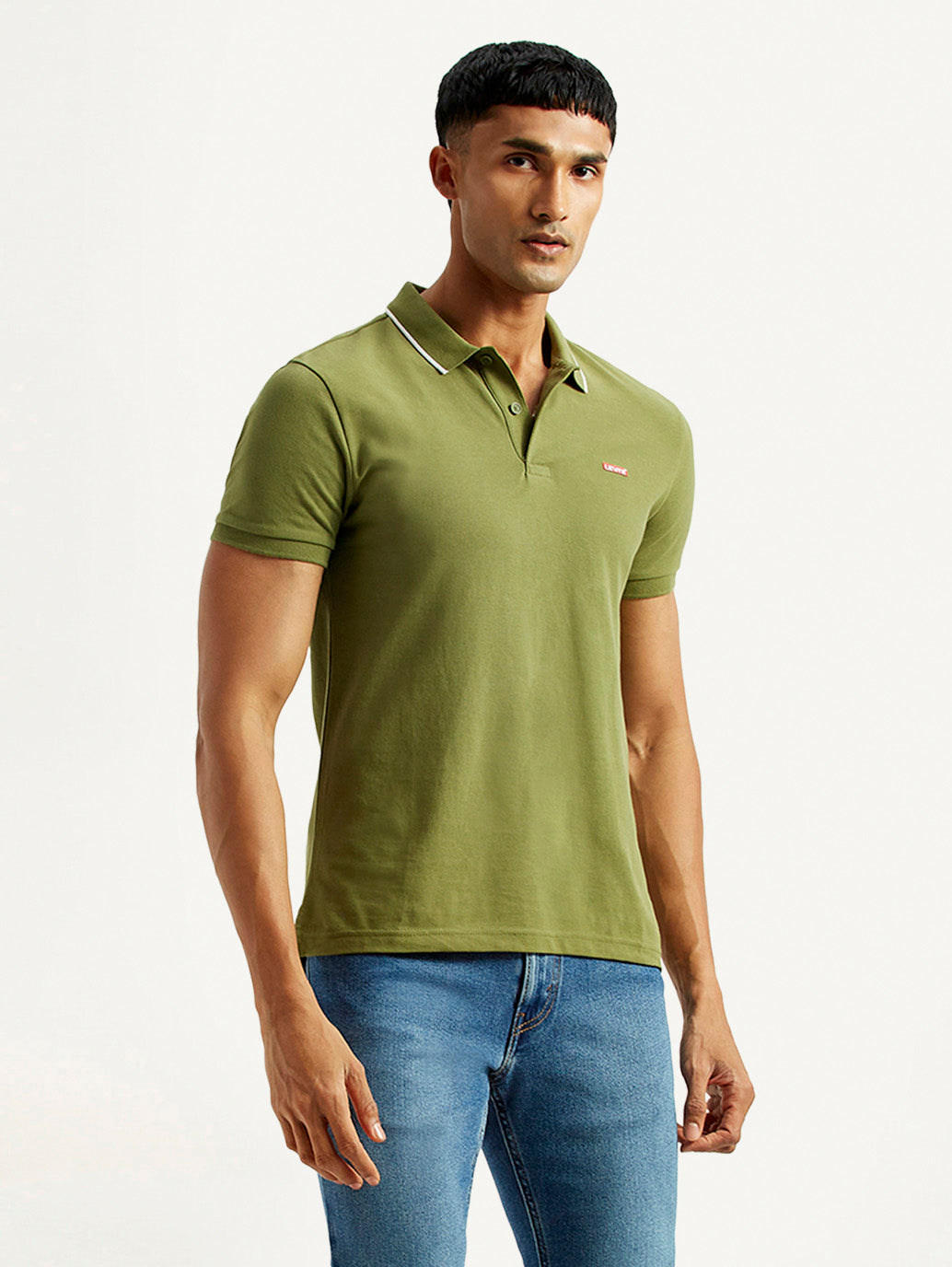 Men's Solid Polo T-shirt - Styleshot View