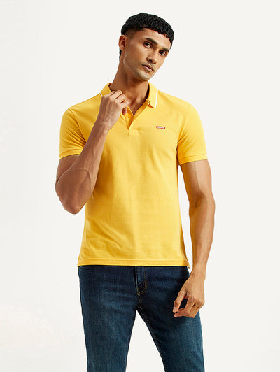 Men's Solid Polo T-shirt