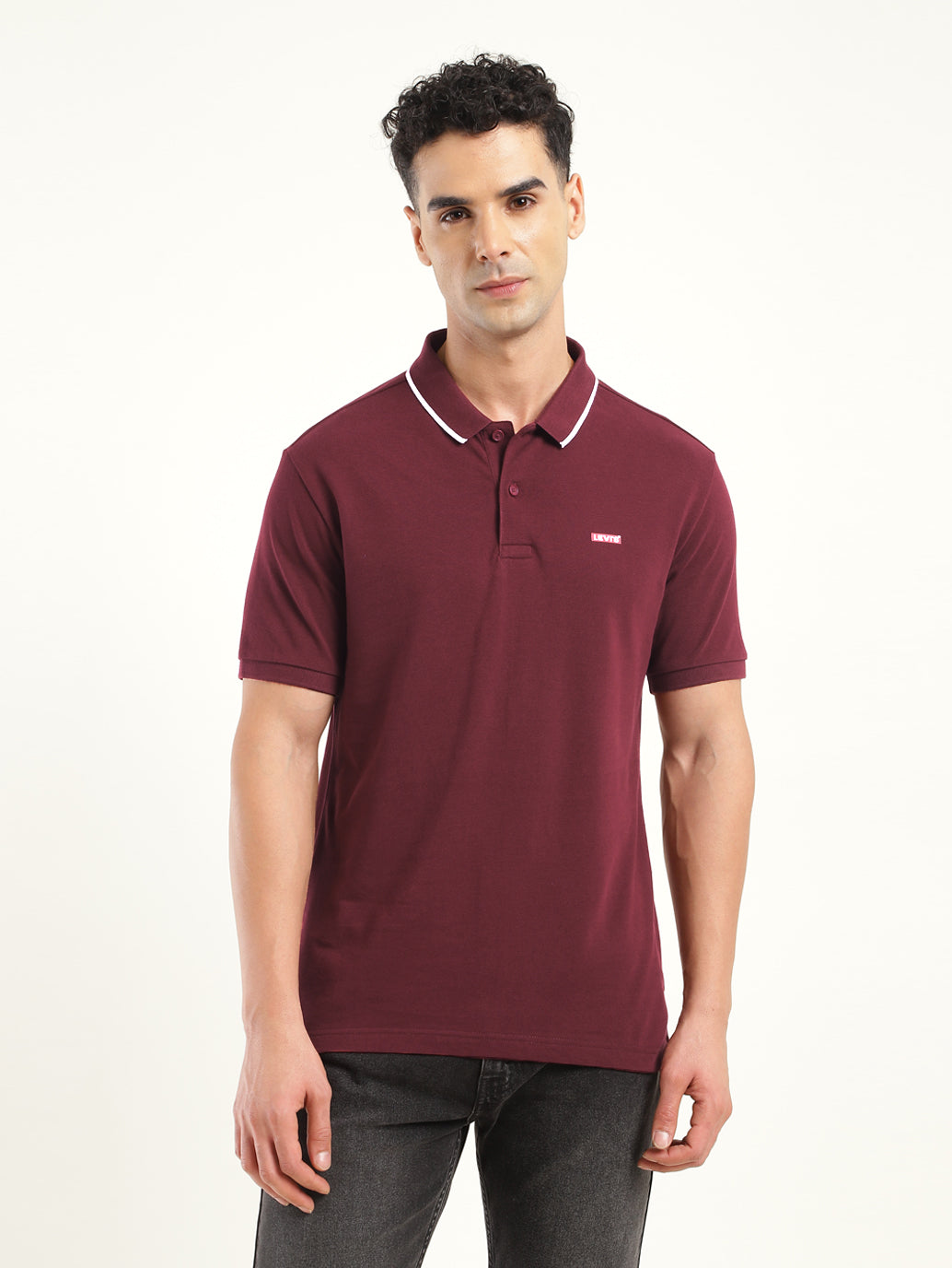 Men's Solid Polo T-Shirt