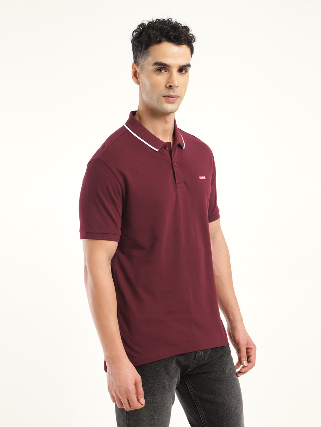 Men's Solid Polo T-Shirt