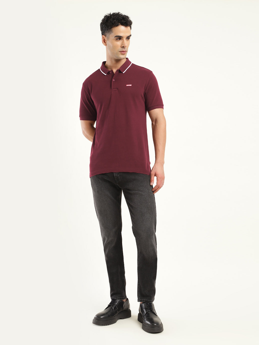 Men's Solid Polo T-Shirt