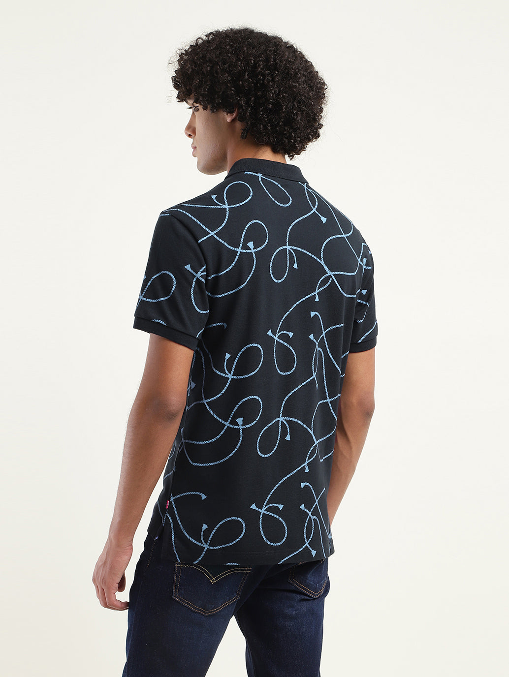 Men's Printed Polo T-Shirt