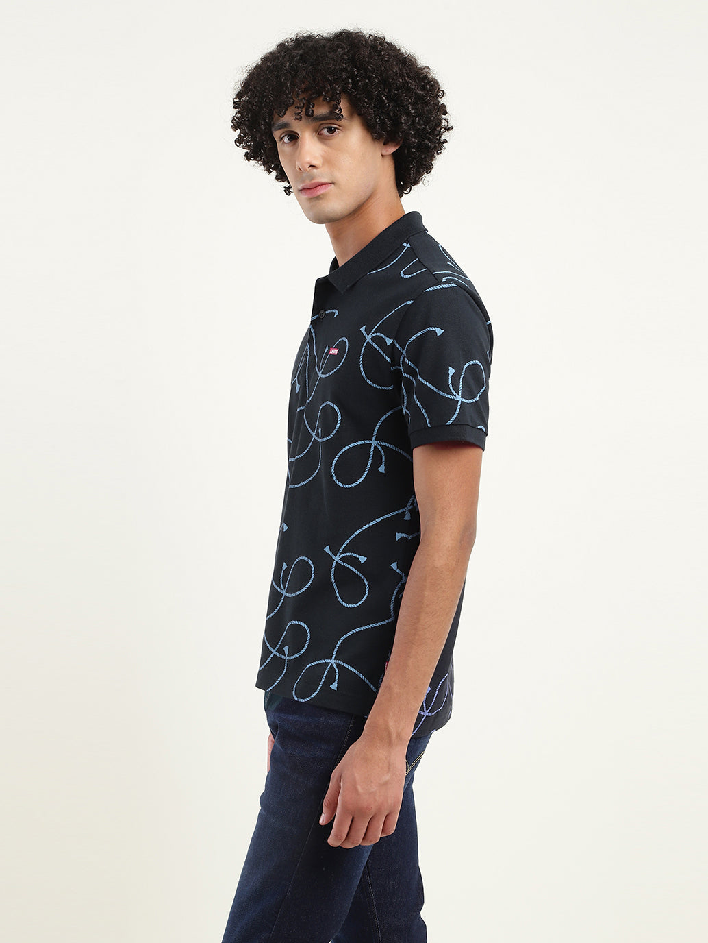 Men's Printed Polo T-Shirt