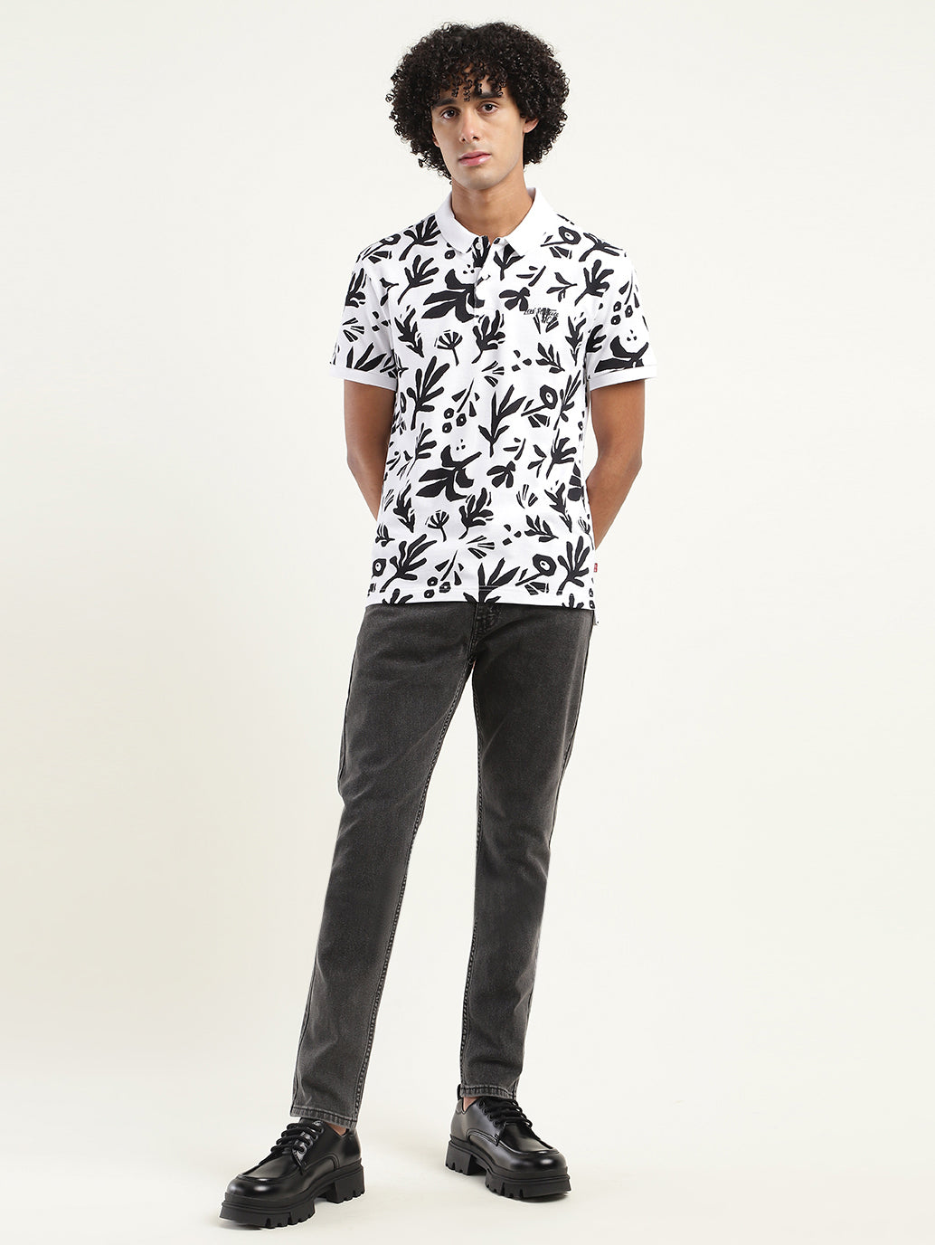 Men's Printed Polo T-Shirt