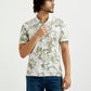 Men's Pure Cotton Slim Fit Polo T-shirt - Front View