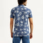 Men's Pure Cotton Slim Fit Polo T-shirt - Back View