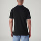 Men's Logo Printed Slim Fit Pique Polo T-Shirt - Back View