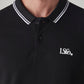 Men's Logo Printed Slim Fit Pique Polo T-Shirt - Detail View