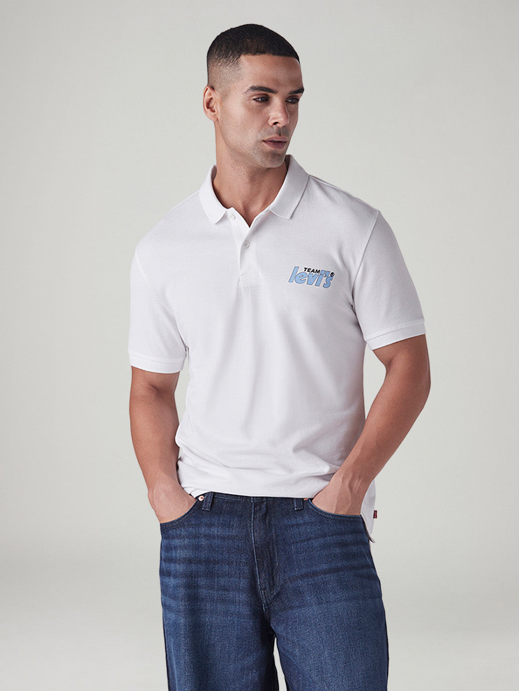 Men's Graphic Print Slim Fit Pique Polo T-Shirt