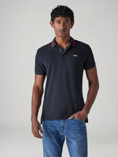 levi's Men's Solid Black Slim Fit Pique Polo T-shirt-picture-24