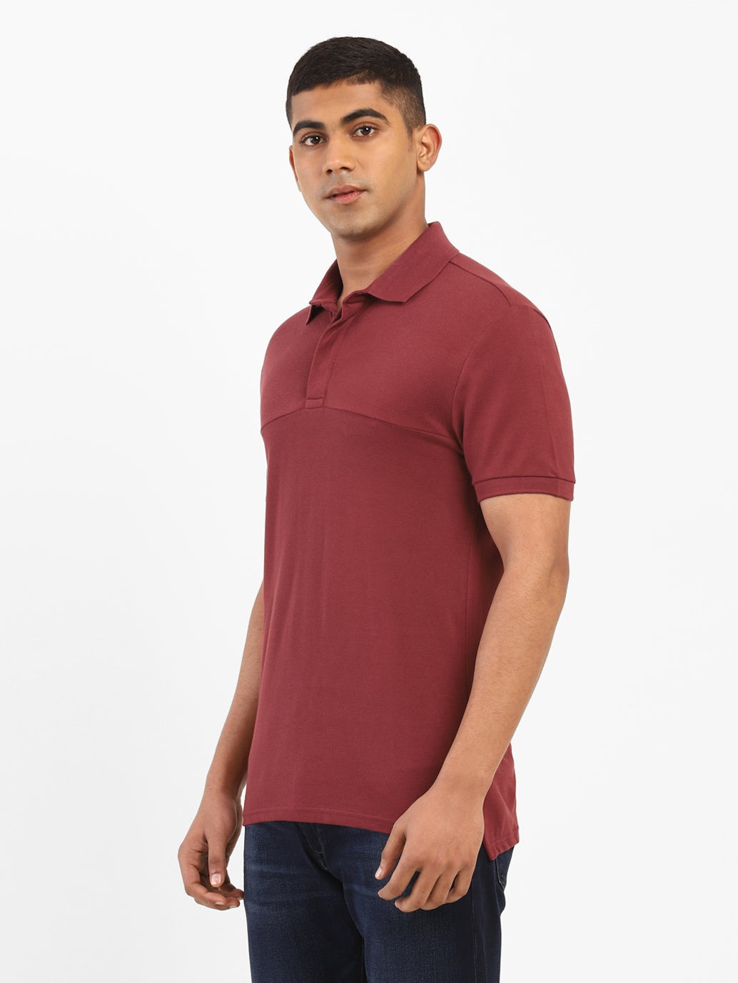 Men's Solid Polo T-shirt