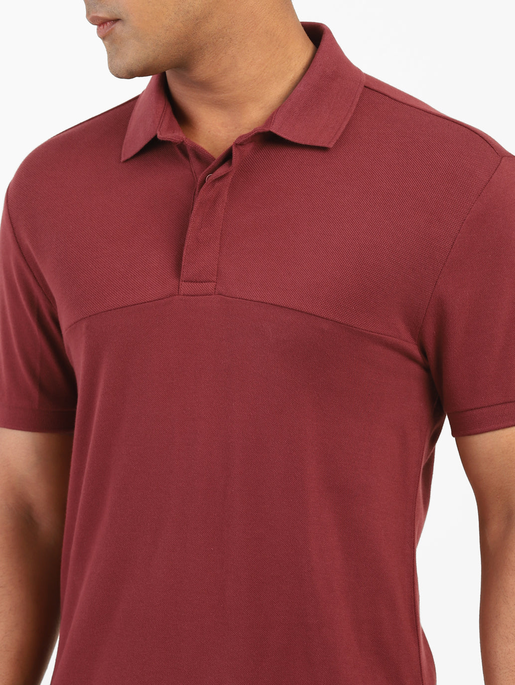 Men's Solid Polo T-shirt