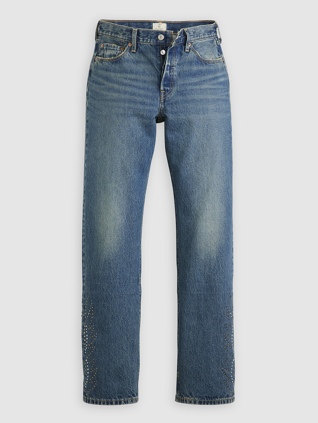 Women's 501'90s Dark Indigo Straight Fit Mid Rise Jeans