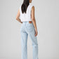 Women's 501'90s Light Indigo Straight Fit Mid Rise Jeans - Back View