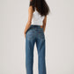 Women's 501'90s Dark Indigo Straight Fit Mid Rise Jeans - Back View