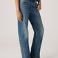 Women's 501'90s Dark Indigo Straight Fit Mid Rise Jeans - Side View