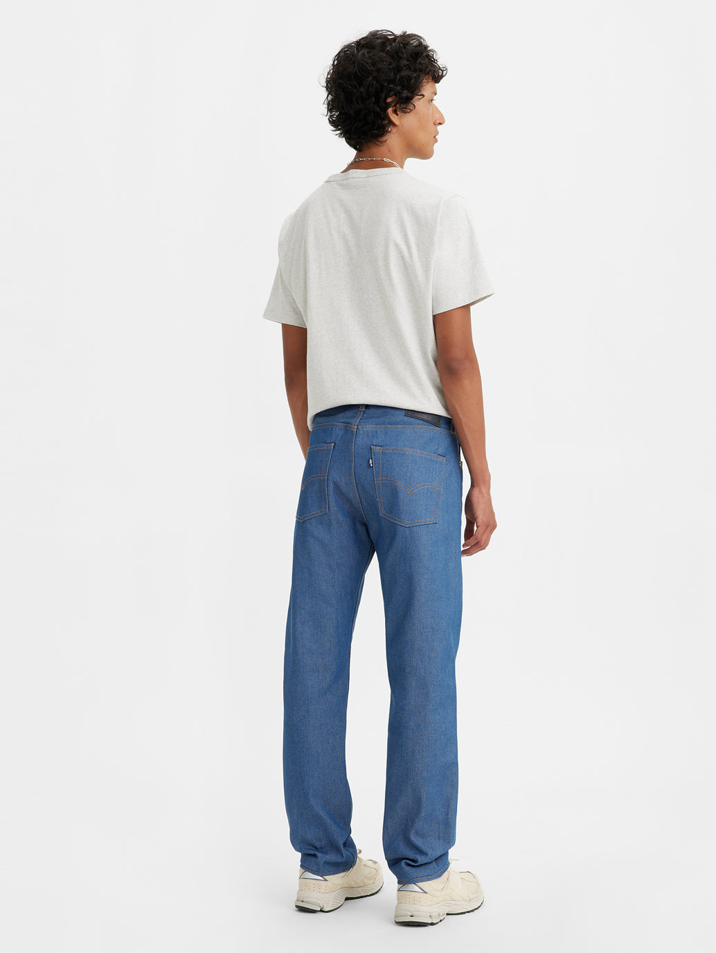 Men's 501 Blue Straight Fit Mid Rise Jeans - ad4aa2e7-087a-4fa3-a6b0-80d5d2ebb8b8 View