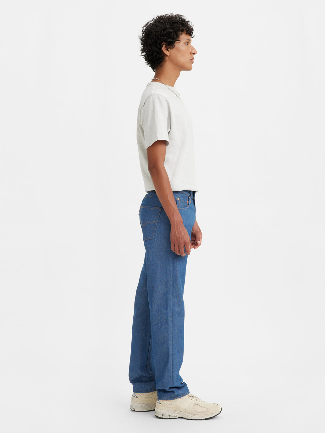 Men's 501 Blue Straight Fit Mid Rise Jeans - 2daaa67a-c555-4622-9024-15817b2573c5 View