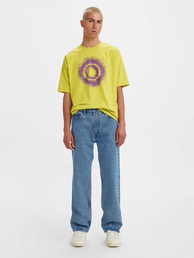 Men's Blue Loose Fit Mid Rise Jeans-image-5