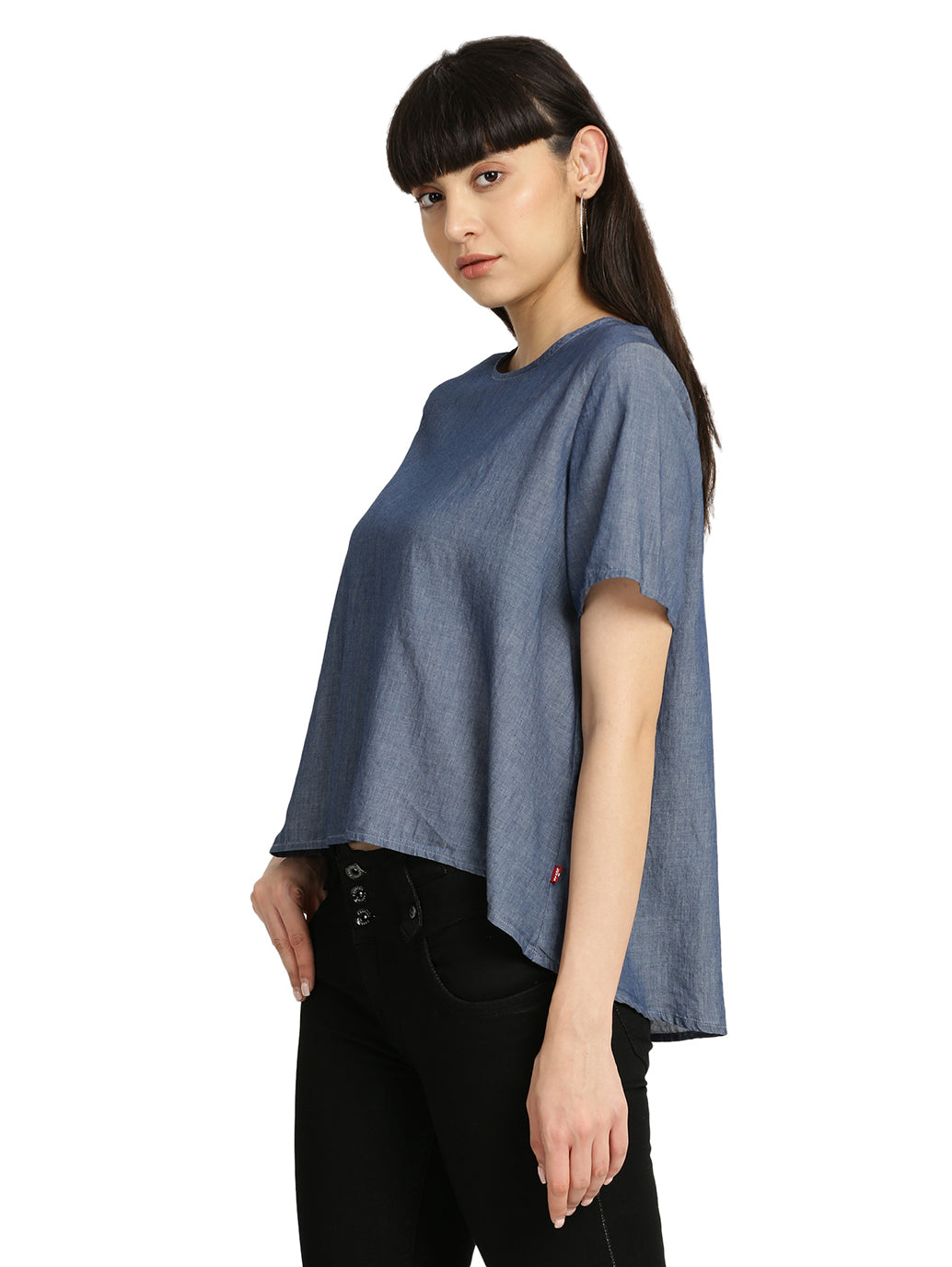 Women's Solid Round Neck Top