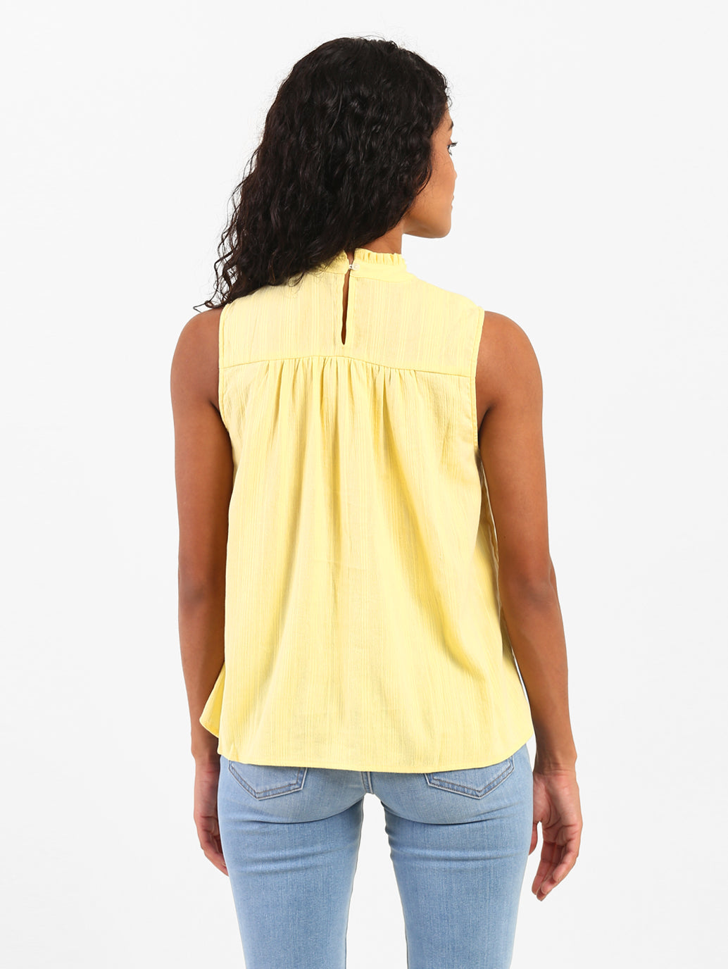 Women's Striped High Neck Top - 1fbb043b-531b-4653-9b34-129c88fcd2b4 View