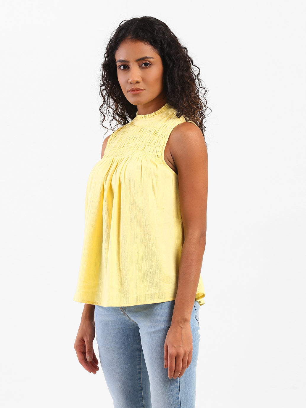 Women's Striped High Neck Top - fc65a7cf-d83e-45fa-b64a-5eed24fb3bb2 View