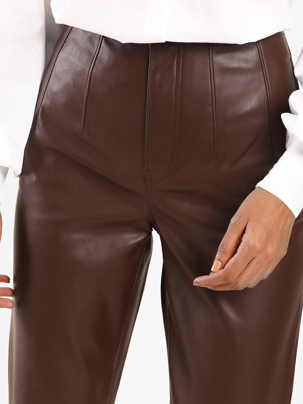 Levi's x Deepika Padukone Tapered Faux Leather Pants