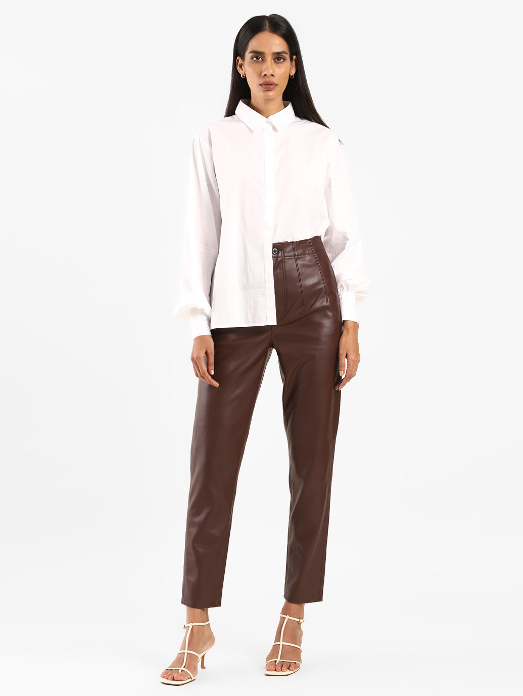 Levi's x Deepika Padukone Tapered Faux Leather Pants