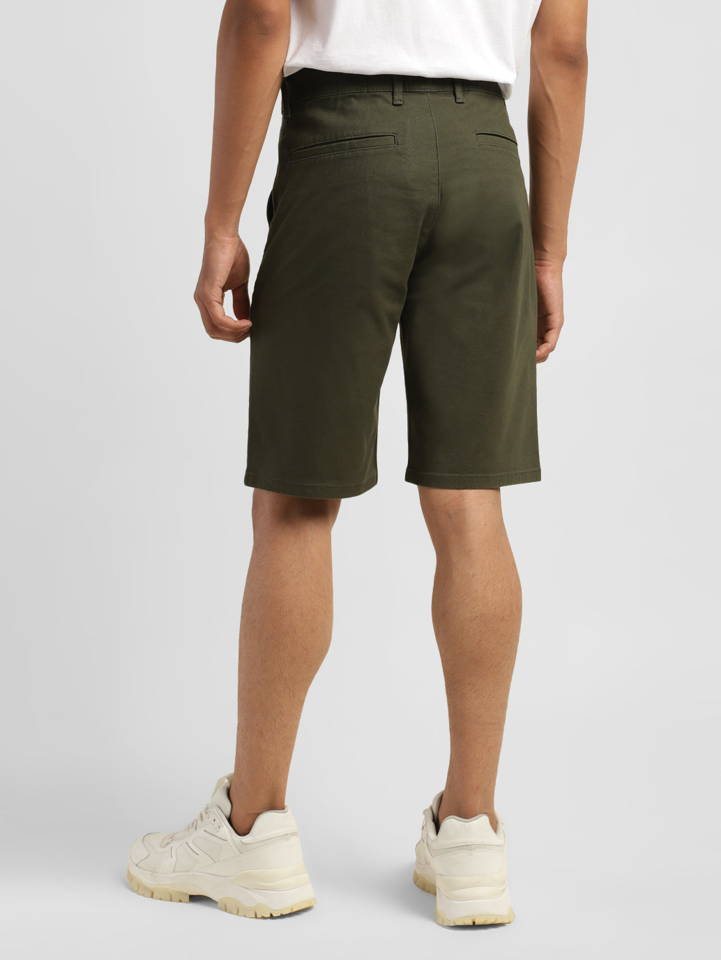 Men's Green Tapered Fit Shorts