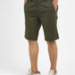 Men's Green Tapered Fit Shorts