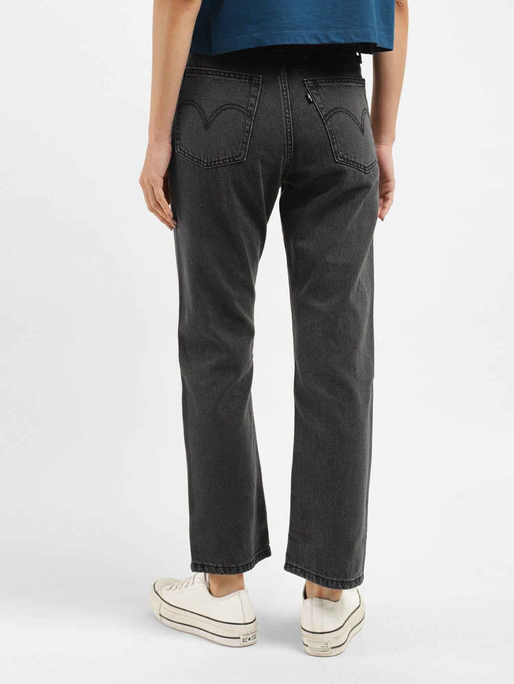 Women's High Rise Straight Fit Jeans