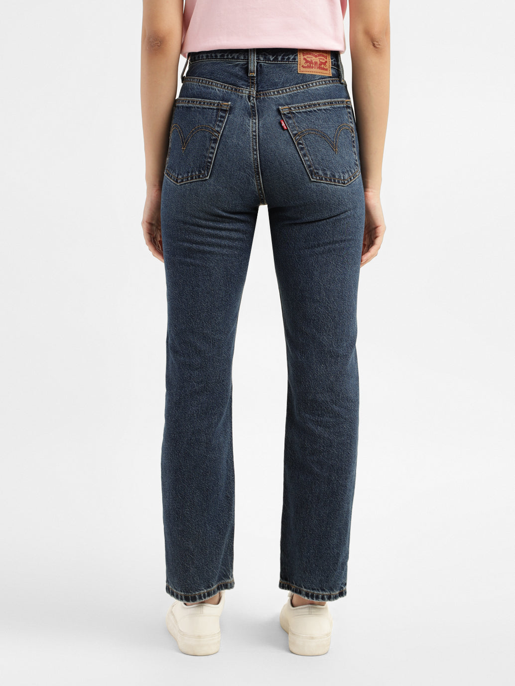 Women's Mid Rise Wedgie Straight Fit Jeans