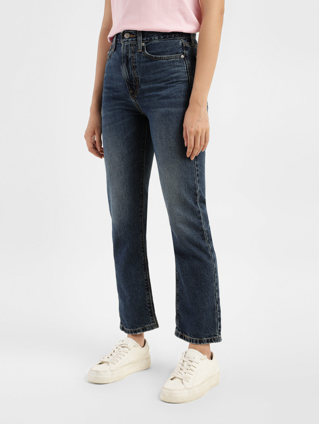 Women's Mid Rise Wedgie Straight Fit Jeans