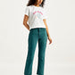 Women's Teal Green Wedgie Straight Fit Mid Rise Jeans - d74ca07a-c167-4629-a155-727dd248481a View