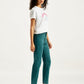 Women's Teal Green Wedgie Straight Fit Mid Rise Jeans - cd730444-ed8d-4fd1-87ea-43075dea93b9 View