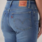 Women's Blue Wedgie Straight Fit High Rise Jeans - 20 View