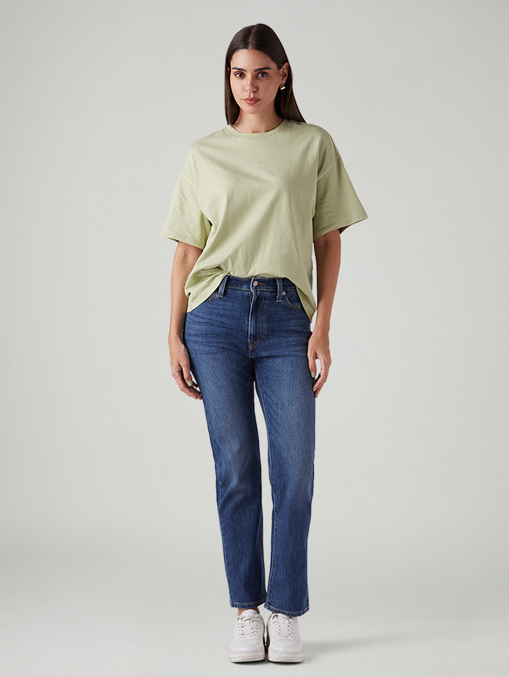 Women's Blue Wedgie Straight Fit High Rise Jeans