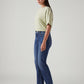 Women's Blue Wedgie Straight Fit High Rise Jeans - Side View